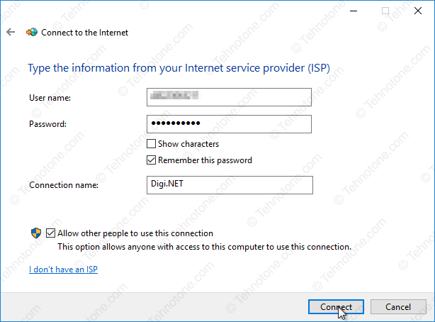 type_the_information_from_your_internet_service_provider_connect_windows_10_tehnotone.com